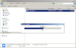 Proses Loading Instal Zoom