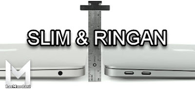 Laptop Macbook Ringan dan slim