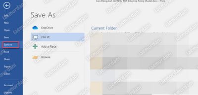 Convert File Word ke PDF OFFLINE