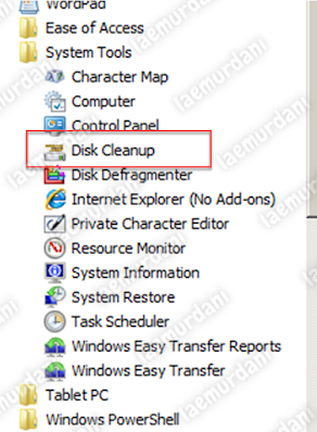 cara disk cleanup laptop agar tidak lemot