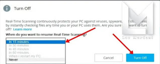 Menonaktifkan Anti Virus Mc Afee