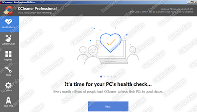 aplikasi ccleaner untuk membersihkan file sampah di laptop