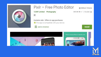 Aplikasi Edit Foto Pixlr 